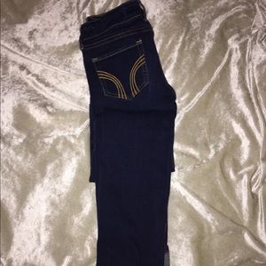 Hollister dark wash straight leg jeans